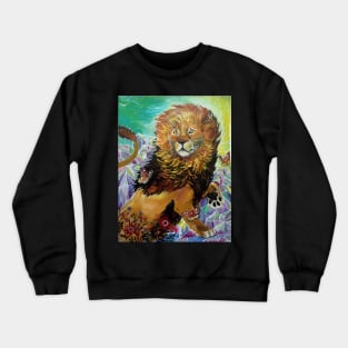 Mystic Crystal Lion Crewneck Sweatshirt